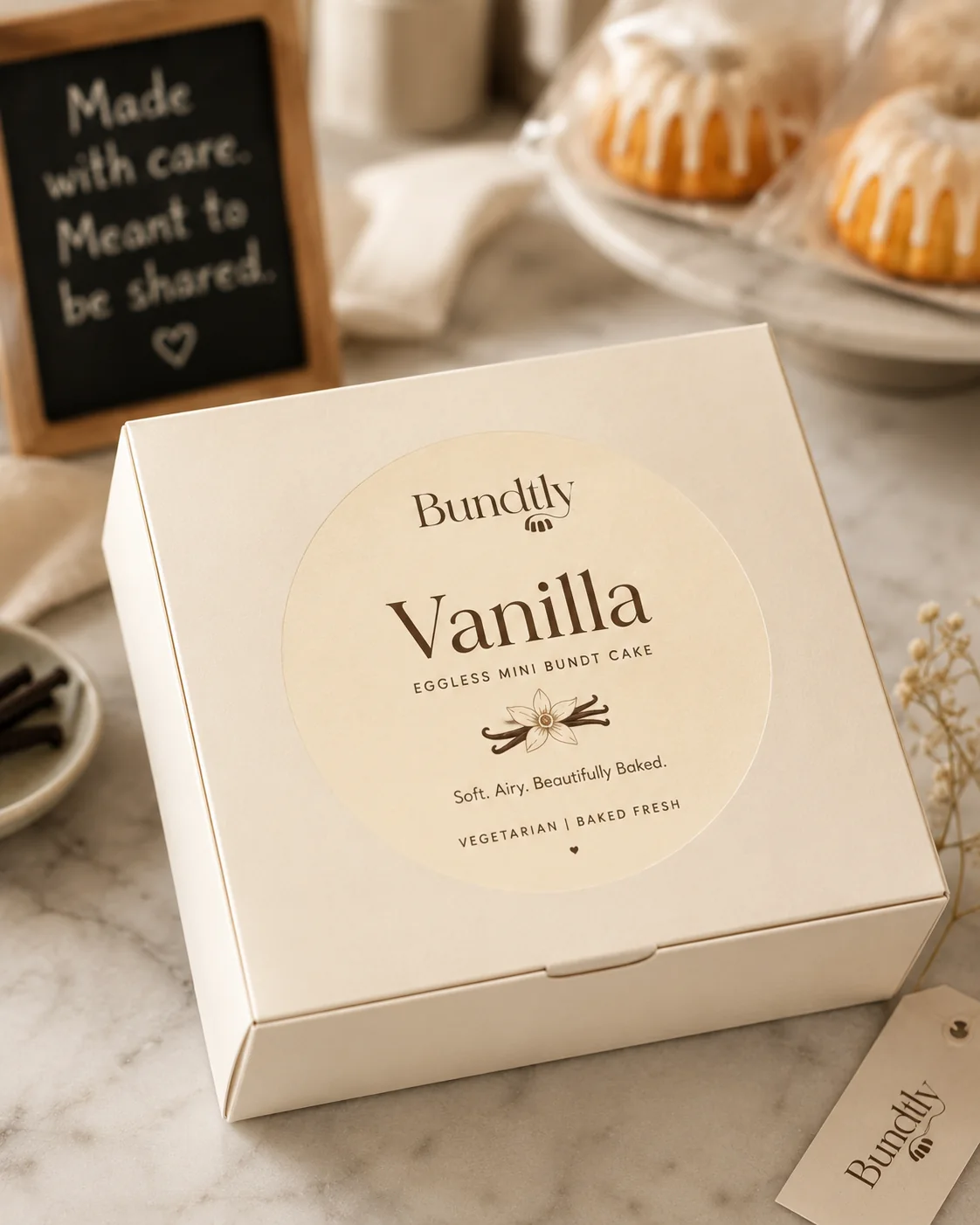 Bundtly vanilla mini bundt gift box